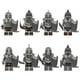 thumbnail image 1 of Set de 8 Minifiguras de la Serie Medieval de la LOTR – Cuerpo de Orcos, Figuras de Bloques de Construcción para Entusiastas, 1 of 9