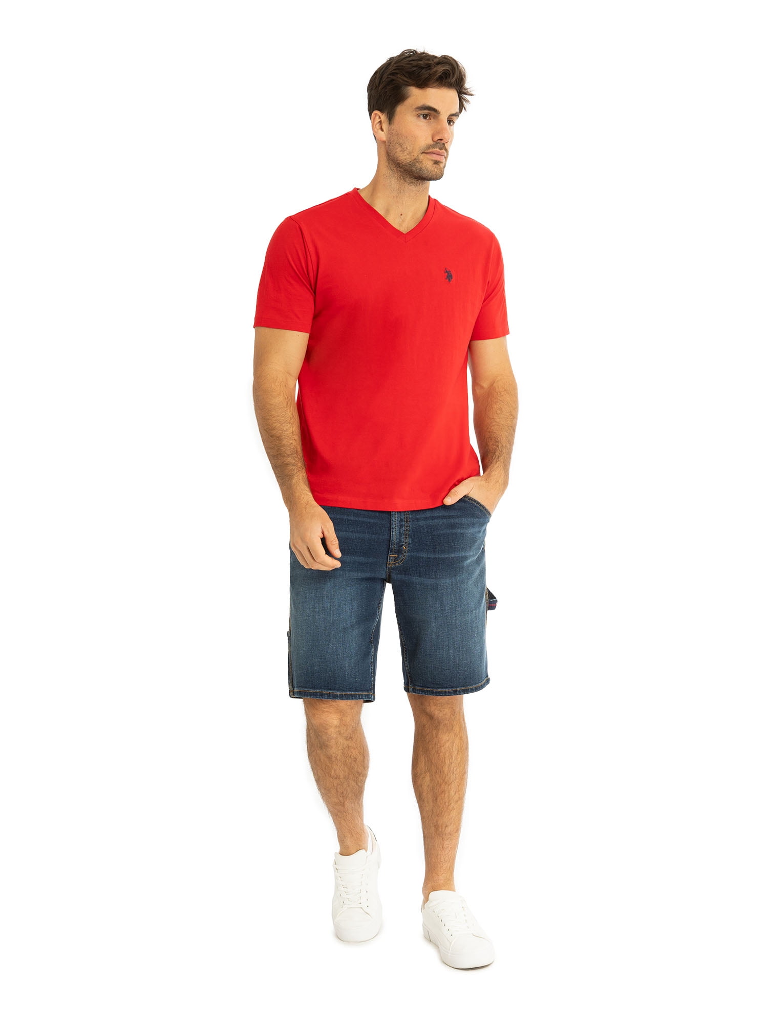 U.S. Polo Assn. Men's Basic Short Sleeve V-Neck T-Shirt