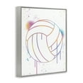 thumbnail image 3 of Stupell Industries Graffiti Volleyball Drip Gray Framed Giclee Art, design by Marcus Prime, 20 x 16, 3 of 8
