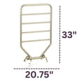 thumbnail image 6 of Warmrails Traditional Towel Warmer, Height 34 inch x Width 20.75 inch, Nickel Finish - Model RTS, 6 of 6