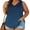 Dark Blue, variant on Womens Plus Size Tank Tops Plain Sleeveless Shirts V Neck Dressy Casual Blouses Loose Fitted Tunic or Tops to Wear with Leggings