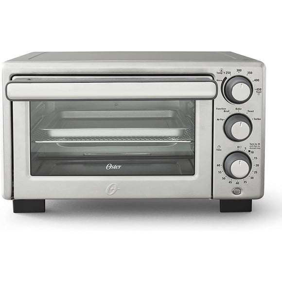Oster Compact Countertop Oven With Air Fryer, Stainless Steel