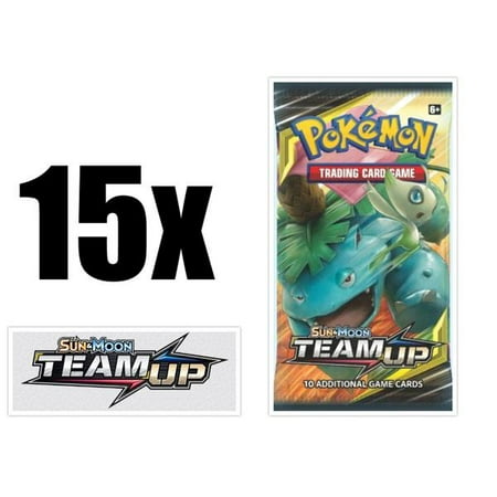 Pokemon Tcg Team Up Booster Packs Fifteen 15 Count Booster Pack Lot Pokemon Trading Card Game Sun Moon Team Up Sm9