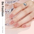 thumbnail image 3 of modelones Jelly Gel Nail Polish, 15 ML Jelly Nude Pink Nail Polish Sheer Neutral Color Long Nails Natural Translucent Soak Off U V Gel Clean Girl Nails for Women Nail Art French Tip Manicure at Home, 3 of 8