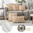 thumbnail image 6 of Fall Outdoor Waterproof Pillow Covers, Thanksgiving Watercolor Orange Green Maple Leaf Decorative Square Throw Pillowcase Sofa Cushion Sham for Patio/Couch/Chair, 26"x26" 2 Pack, 6 of 8