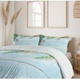 thumbnail image 6 of Ambesonne Tropical Duvet Cover Sets, Fish Seashell Maritime, 2-Queen, Pale Blue Green Amber, 6 of 7