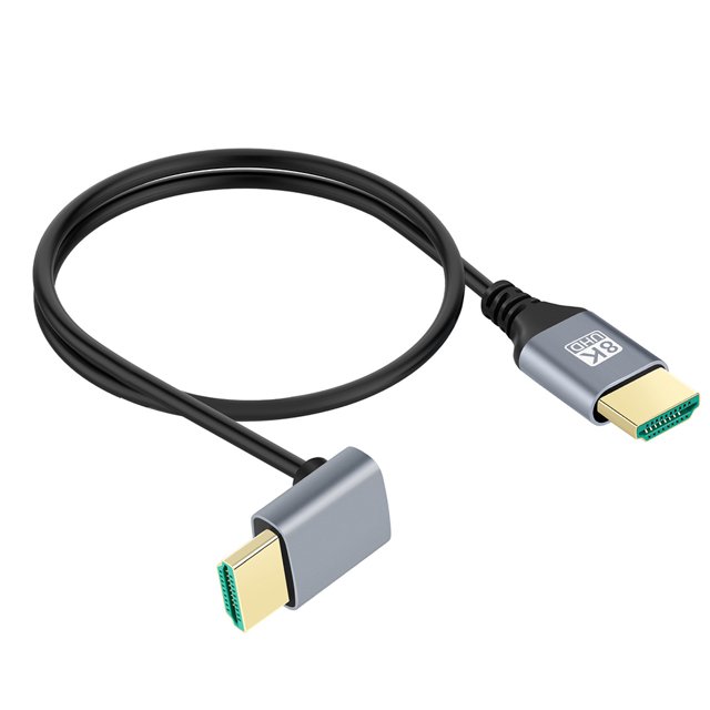 Adaptador de cable de 90 grados 8K 60HZ 4K 120Hz Compatible con HDMI 2.1 HDR EARC para TV HD