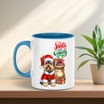 thumbnail image 5 of Santa is Coming Yorkshire Terrier Merry Christmas Xmas Noel Truck Tree 11oz Accent Two-tone Mug Yorkie Dog Lover Gifts Coffee Tea Cup - 02023, 5 of 5