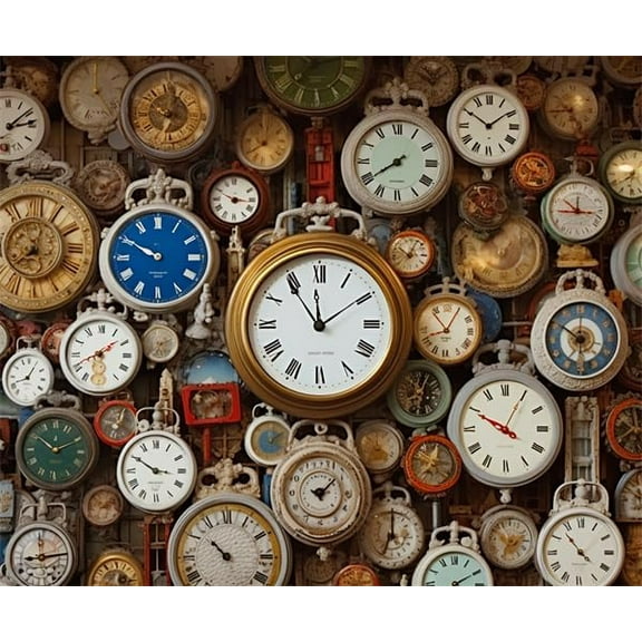 Jigsaw Puzzles 500 Pieces For Adults Famous Paintings Bright Colorful Watches Alarm Clocks Time Counter Educational Game Toys Family Decoration Funny Wall Art Gift Puzzle