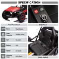 thumbnail image 4 of VOLTZ TOYS 24V Electric Ride-On Kart for Kids, Shock Suspension, Metal Frame, LED Lights, Off-Road Style, 4 of 6