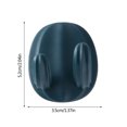 thumbnail image 2 of XaTanion Wall Hook Holder For Shower Wall Adhesive Hooks Hanging 3 Pack Bathroom Silicone Waterproof Decorative Hair Brush Towel,Dark Blue,2.04*1.38 inch, 2 of 8