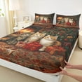 thumbnail image 3 of Feelyou Cat Kitten Animal Bed Sheets, Vintage Christmas Gifts King Sheets, Teen Kid Adult Sheet Set, Ultra Soft Home Decor, 4-Piece, 3 of 7