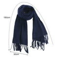 thumbnail image 2 of ievspot  Adult Scarf Double-Sided Velvet Soft Plaid Pattern Autumn Winter Scarf with Tassel Men Women Warm Shawl, 2 of 6