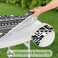 thumbnail image 5 of Boho Tablecloth 44 Inch Round, Floral Print Elastic for 38-42 Inch Tables, Tear Resistant Indoor Outdoor, Party Use, 5 of 7
