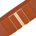 thumbnail image 6 of IDALL Western Belts Wide Belts Women's Fashion Vintage Wide Waist Belt Elastic Stretch Belts With Interlock Buckle Elastic Belts for Women Belts for Women Brown One Size, 6 of 8