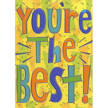 Designer Greetings You're The Best Colorful Letters Father's Day