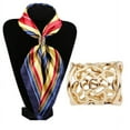 thumbnail image 4 of 2 Pieces Womens Elegant Scarf Clips Scarf Buckle Silk Scarf Rings Holder, 4 of 8