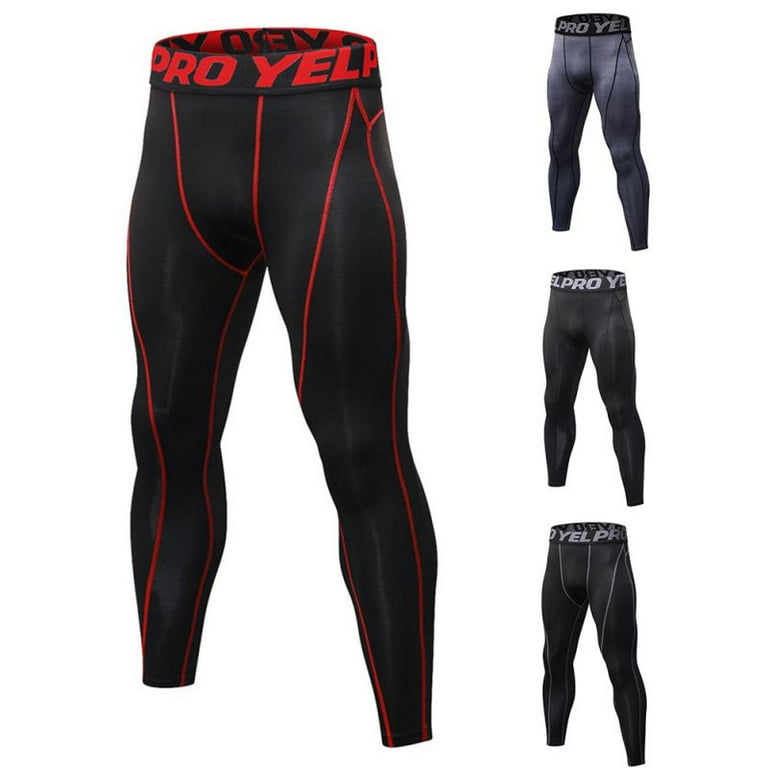Men's Compression Pants Quick Dry Sports Workout Tights Athletic