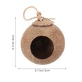 thumbnail image 2 of UPOUART hanging nest for small bird Parrot Swing Bed Coconut Shell Exercise Tool Outdoor Use 1Pcs, 2 of 8