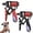 Black+ Red, variant on Adjustable Hand Grip Strengthener with Electronic Counter,11-364 lbs Grip Strength Trainer for Forearm Finger Exercise, Non-Slip Handle Gripper, Grip Ring for Home Office & Gym