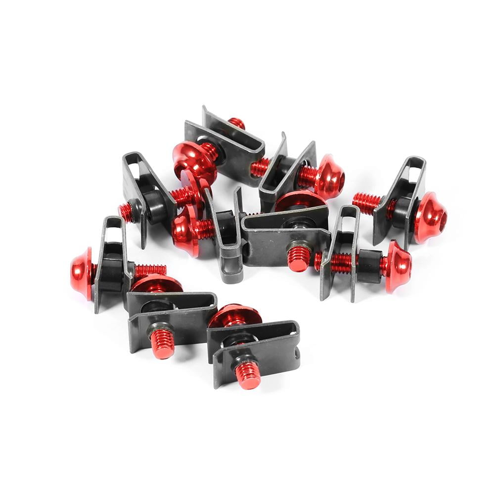 10x M5 Motorcycle Fairing Body Bolt Kit Screw Spire Speed Fastener Clip Nut Motorcycle Fairing Body Bolt Kit Black