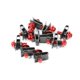 thumbnail image 5 of Kit de pernos de cuerpo de carenado de motocicleta de 10 piezas, tuerca de clip de sujetador de velocidad de tornillo de carenado Keenso M5rojo) Khall Tendencias, 5 of 6
