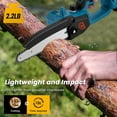 Mini Chainsaw 6 Inch 8 Inch, Cordless Chainsaw with 2 Battery Autooil