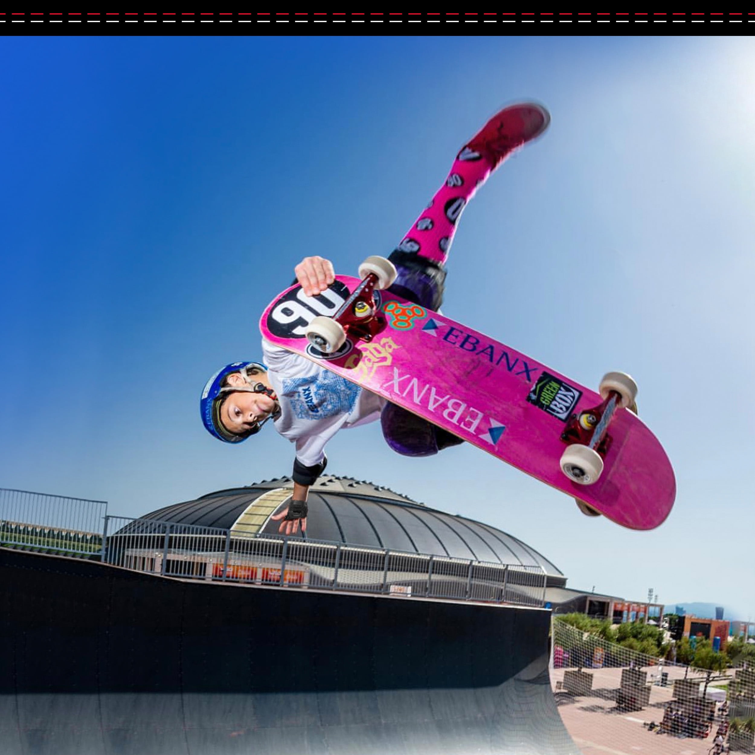 187 Killer Pads Kids Skateboarding 6-Pack, Staab - Pink Junior