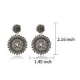 thumbnail image 2 of Pendientes Colgantes Hechos a Mano con Cuentas de Semilla Grises de Elegance 11 Designs, 2 of 7
