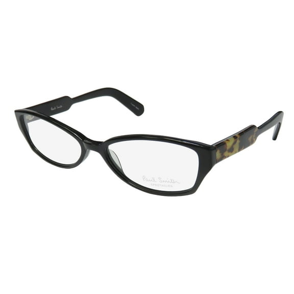NEW PAUL SMITH 297 WOMENS/LADIES CAT EYE FULL-RIM BLACK / HAVANA PRINT DESIGNER COMFORTABLE CAT EYE FRAME DEMO LENSES 52-16-135 EYEGLASSES/EYEWEAR