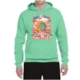 thumbnail image 2 of Wild Bobby Sun and Moon Groovy Vintage Daisy Flowers Stars Vintage Unisex Hoodie Sweatshirt, Mint, Small, 2 of 6