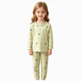 thumbnail image 3 of TOWED22 Toddler Pajamas Boys Girls Pyjamas 2pcs Long Sleeves Pjs Sets for Kids Fall Winter Sleepwears 3 6 9 12 18 24 Months 2 3 4 5 6 7 8 9 Years(Green,18-24 M), 3 of 7