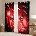 thumbnail image 2 of Manfei Boys Girls Video Game Blackout Curtains Set of 2 (52x84 Each),Abstract Geometric Stripes Window Curtains,Galaxy Universe Curtains and Drapes,Luxury Bedroom Decor, 2 of 6