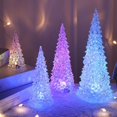 thumbnail image 3 of Figura de árbol de Navidad iluminado Washranp de 11 pulgadas, árbol navideño de acrílico con luces LED de colores, decoración para centros de mesa, ventanas, escritorios, repisas, regalos., 3 of 6