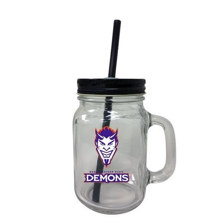 

R & R Imports 16 oz Northwestern State Demons Mason Jar Tumbler