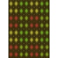 thumbnail image 1 of Ahgly Company Machine Washable Indoor Rectangle Transitional Black Brown Area Rugs, 7' x 10', 1 of 7