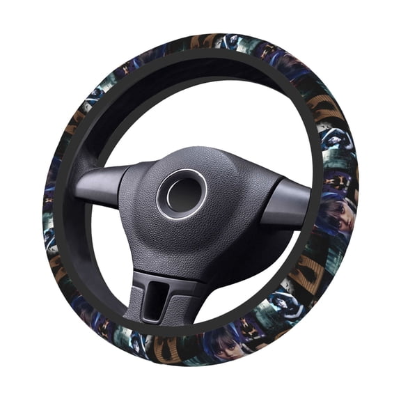 Wed-Nesday Steering Wheel Cover Elastic Stretch Breathable Vehicle Steering Wheel Protector Car Interior Accessories