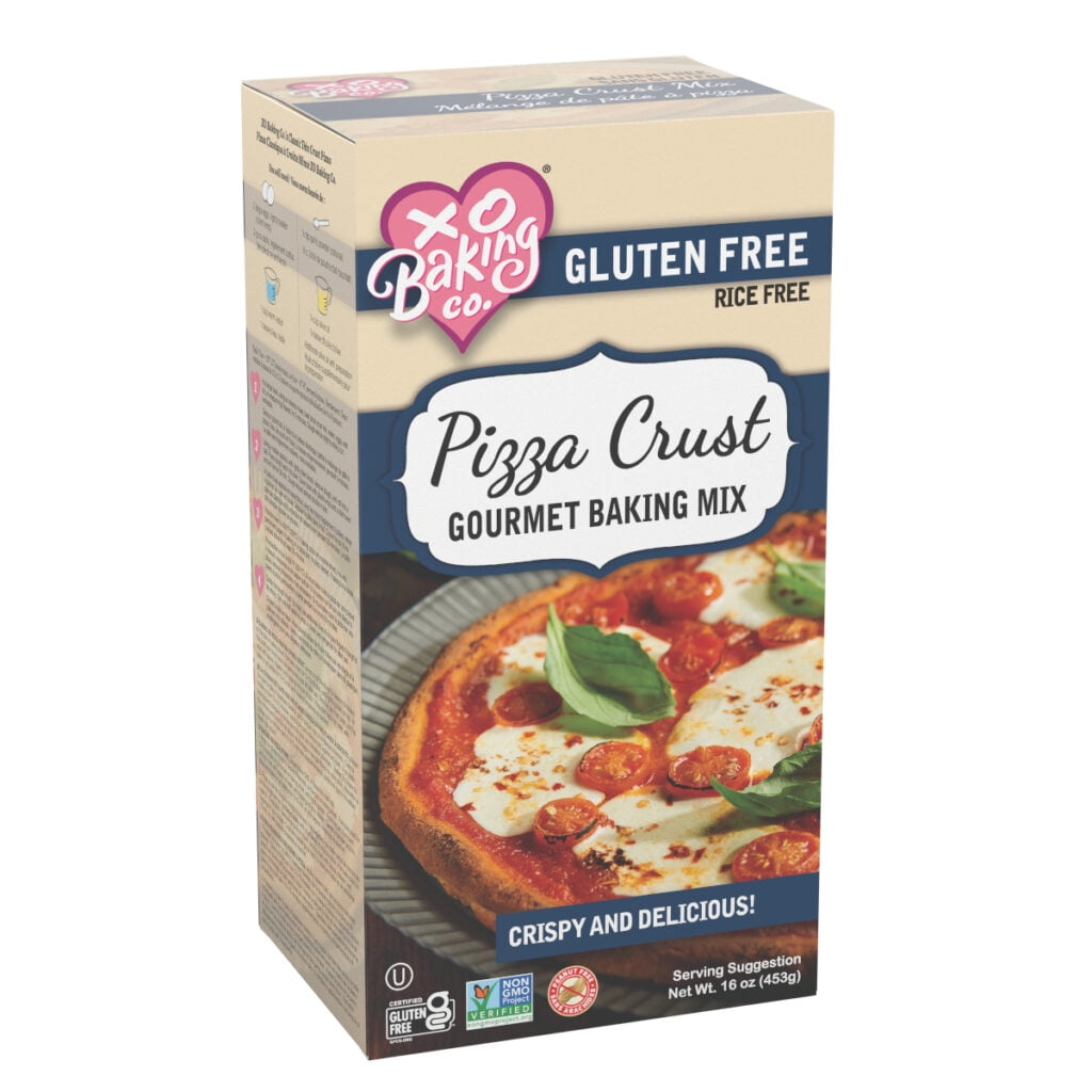 XO Baking Co. Verified Non-GMO & Gluten Free Pizza Crust Mix, 16 oz Box