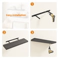 thumbnail image 6 of Fairy 2pcs Gray Floating Shelves for Wall, 22.5in Wall Mounted Storage Shelves for Bathroom, Kitchen, Bedroom and Living Room, 6 of 7