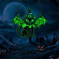thumbnail image 2 of Stijggn Suncatcher Window Hanging Halloween Hanging Decor Halloween Black Cat Stained Acrylic Window Hanging Ornament for Garden Home, 2 of 9