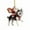 B, variant on Santa Claus Acrylic Hanging Ornament – Christmas Tree Decoration for Home Décor or Gift – Clear Holiday Pendant for Wall, Window, or Gift Bag Tag (8cm)