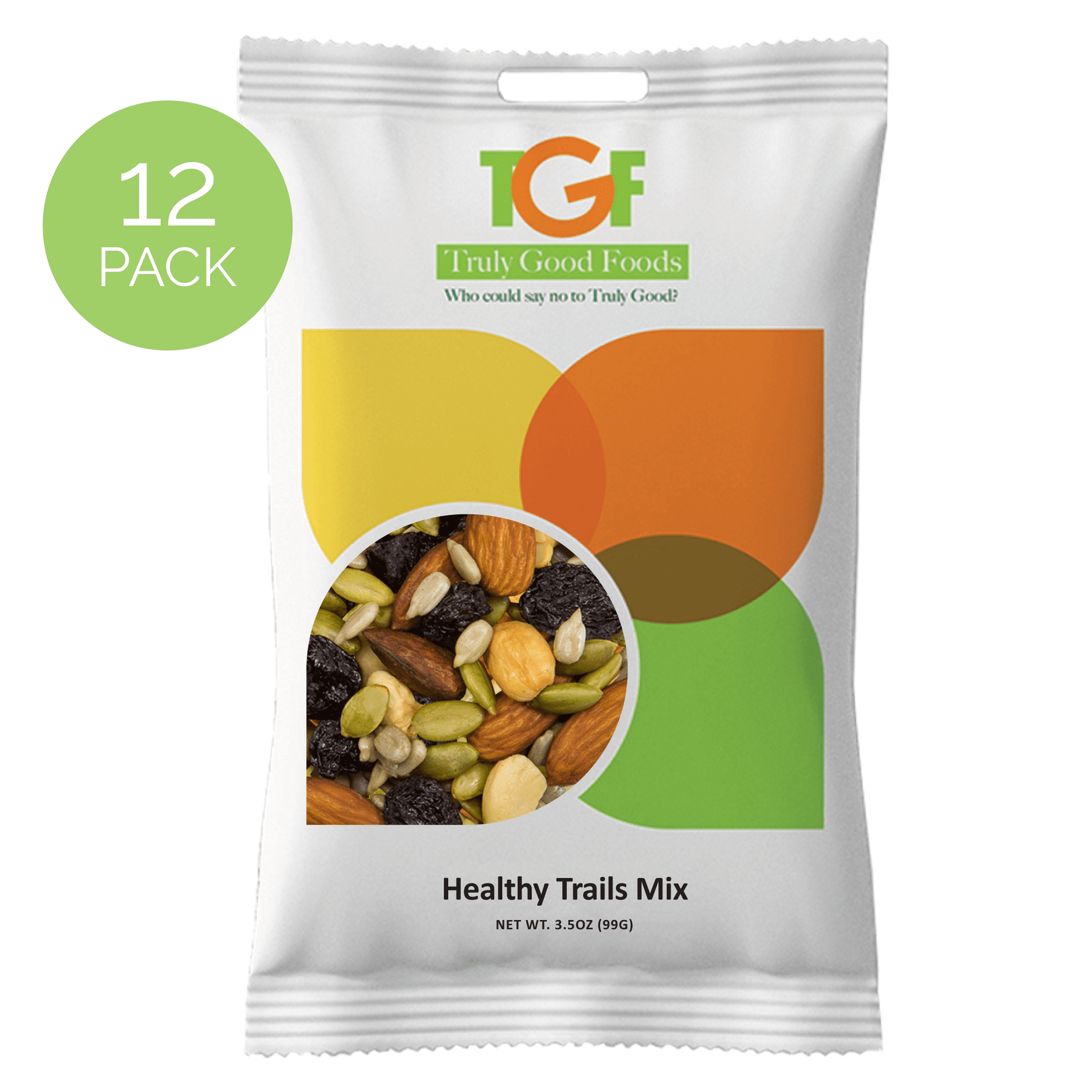 Healthy Trails Mix Snack Bags, 3.5oz, 12count