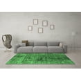 thumbnail image 3 of Ahgly Company Indoor Round Solid Emerald Green Modern Area Rugs, 5' Round, 3 of 4