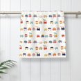 thumbnail image 5 of Fotbe Colorful Trains Pattern Premium Towels , (27.5x16in) Lightweight and Highly Absorbent Quick Drying Microfiber Towel, Perfect for Daily Use, 5 of 6