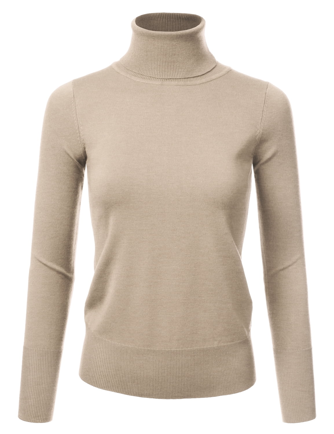 high neck long sleeve sweater