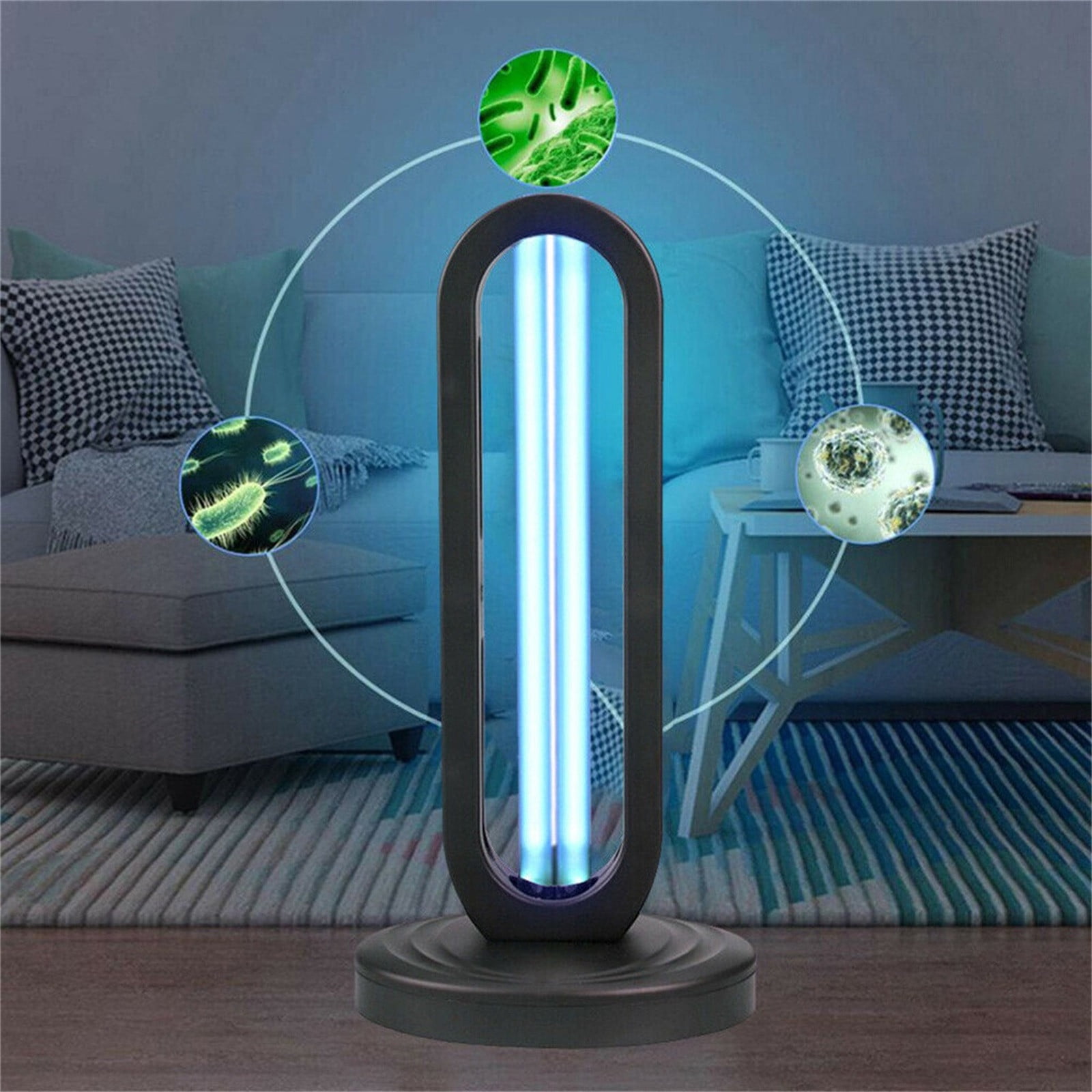 15.7 Inch UV Disinfection Lamp Sterilization and Sterilization,Light UVC Fridge Deodorizer Purifier Odor Eliminators