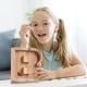 thumbnail image 5 of Piggy-Bank for Kids Boys Girls Large Piggy Banks 26 English Alphabet Letter,Personalized Wooden,Transparent Money Saving Box (1 Pc), 5 of 9
