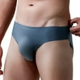 thumbnail image 4 of Mens Underwear Underwear Male Ice Silk Summer Breathable Quick-drying Seamless Shorts, 4 of 9