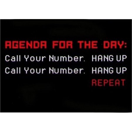 

Agenda For The Day Call Your Number Magnet DM2191