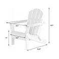 thumbnail image 2 of Paradise Outdoor Folding Poly Adirondack Chair With Round Fire Pit Table Sets, 2 of 9
